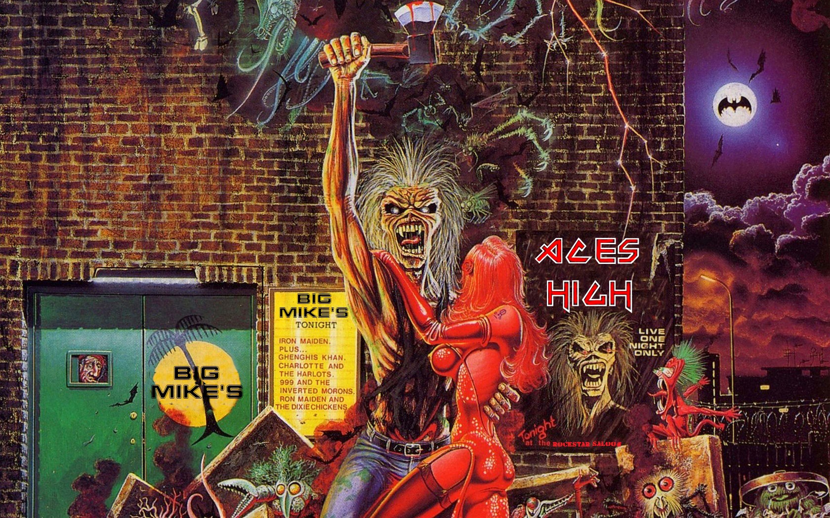 Aces High A Tribute to Iron Maiden Milwaukee and Sliver at Big Mikes Bar 2020